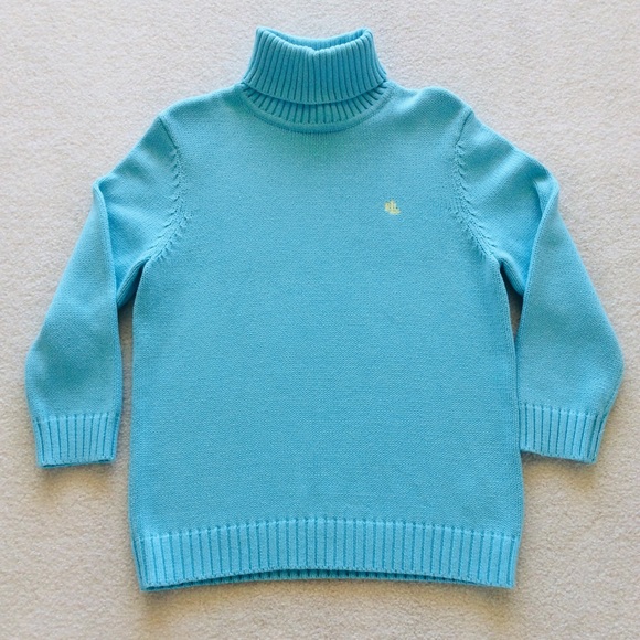 Classic Ralph Lauren 3/4 sleeve turtleneck sweater - Picture 1 of 9